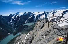 Panorama glacier walking