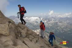 Panorama glacier walking